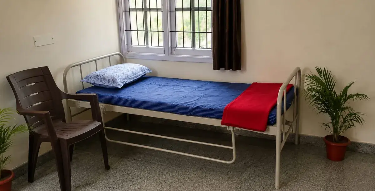 Clean and comfortable elder care accommodation at Vishwa facility